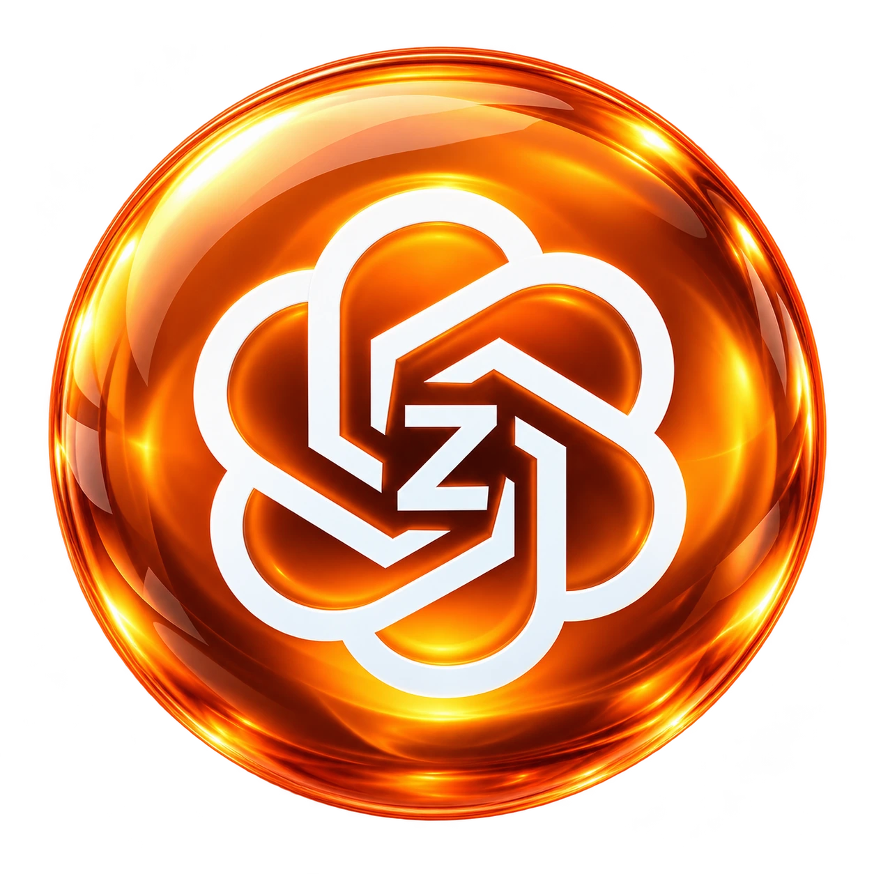 ZoLaiGPT glowing orange glass core